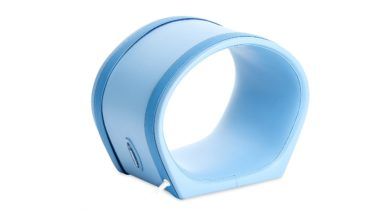 Circular magnetic therapy applicator A3S with a flat bottom and 3D impulses. You only need to slip the applicator on the targeted part of the body and apply therapy with analgesic effect.